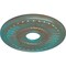 Ekena Millwork Melonie Ceiling Medallion (Canopies up to 6 3/8"), 16"OD x 3 5/8"ID x 3/4"P, Copper Green Patina CM16MLCGS - alternate 2